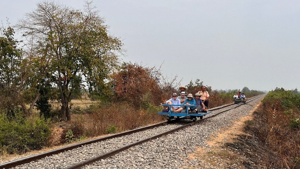 Bamboo train in Battambang